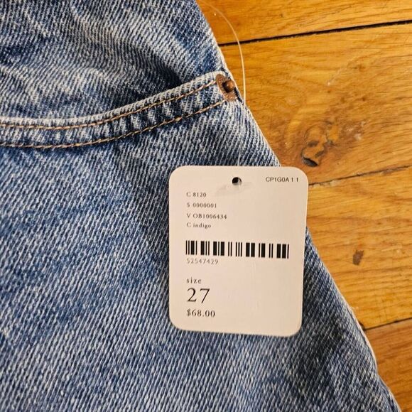 Free People Women's Bailey Blue Denim Mini Skirt Size 27 - Picture 3 of 6